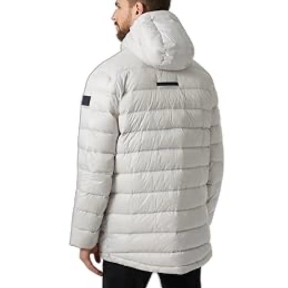 Helly-Hansen Men's RWB Rigging Down Parka, 823 Nimbus Cloud Puffer Jacket - Picture 2 of 5